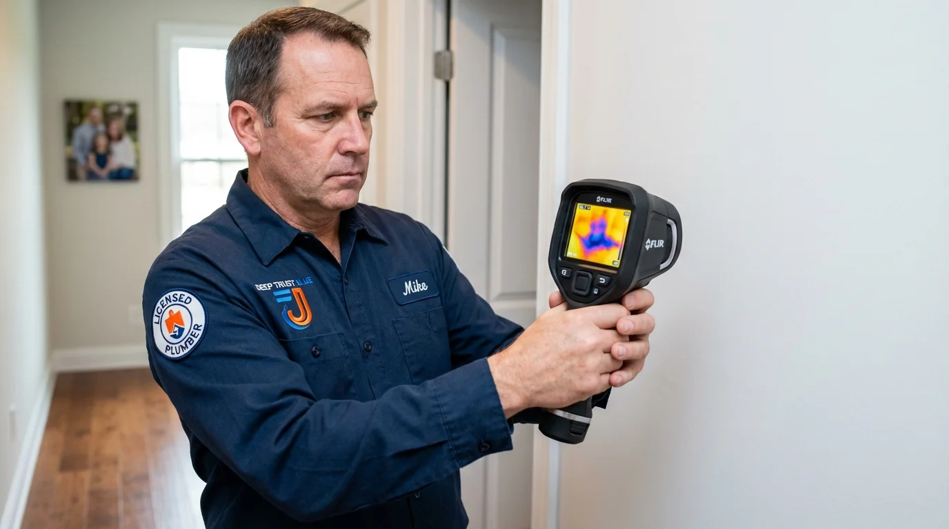 Thermal imaging leak detection by Johns Plumbing LLC in Hoopeston